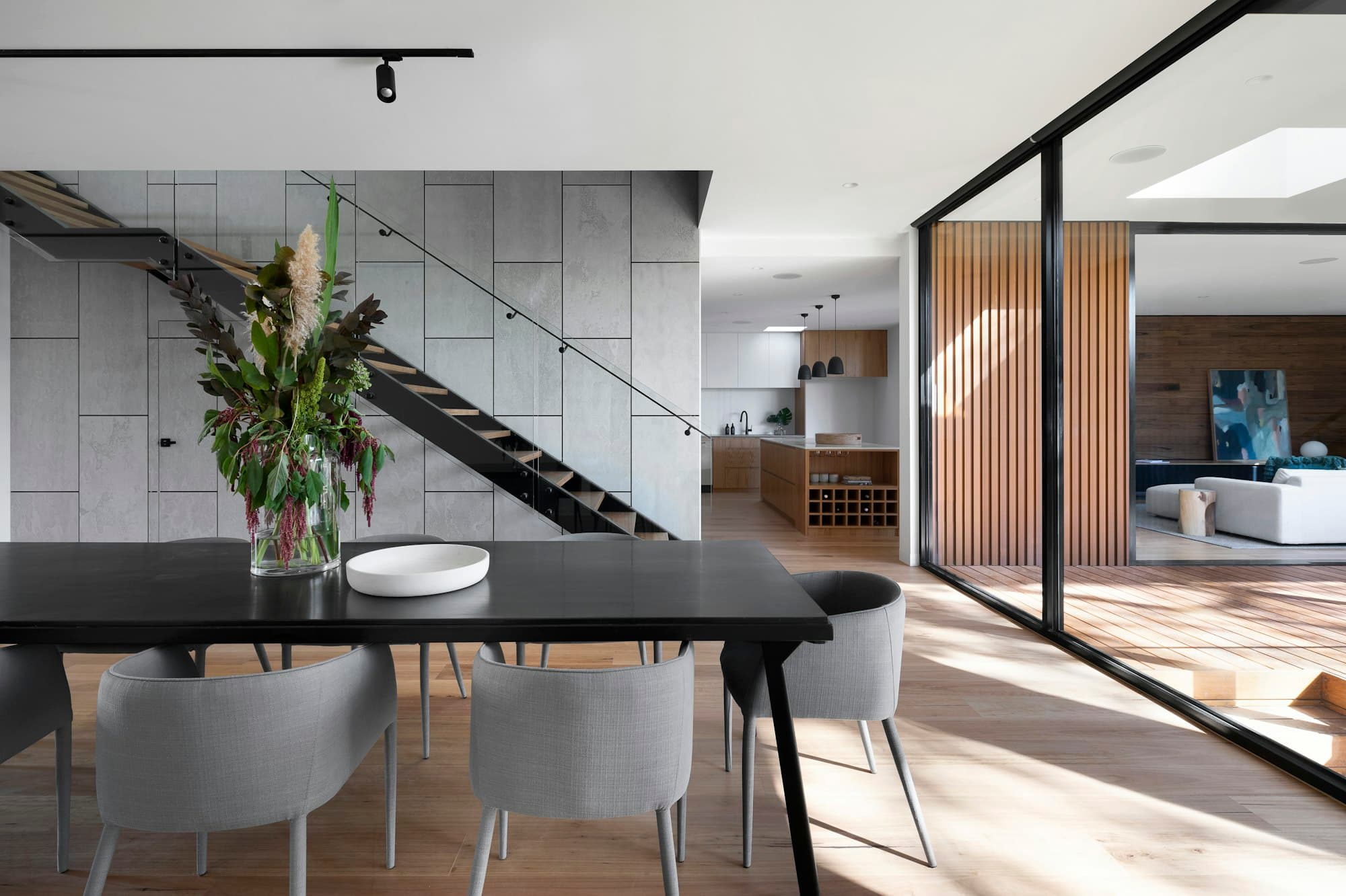 Open Layout Workspace featuring luxury finishes and smart storage solutions