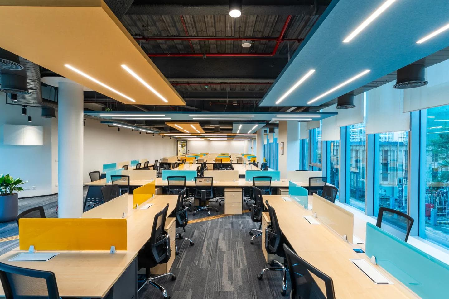 Office zoning design with collaboration and focus areas