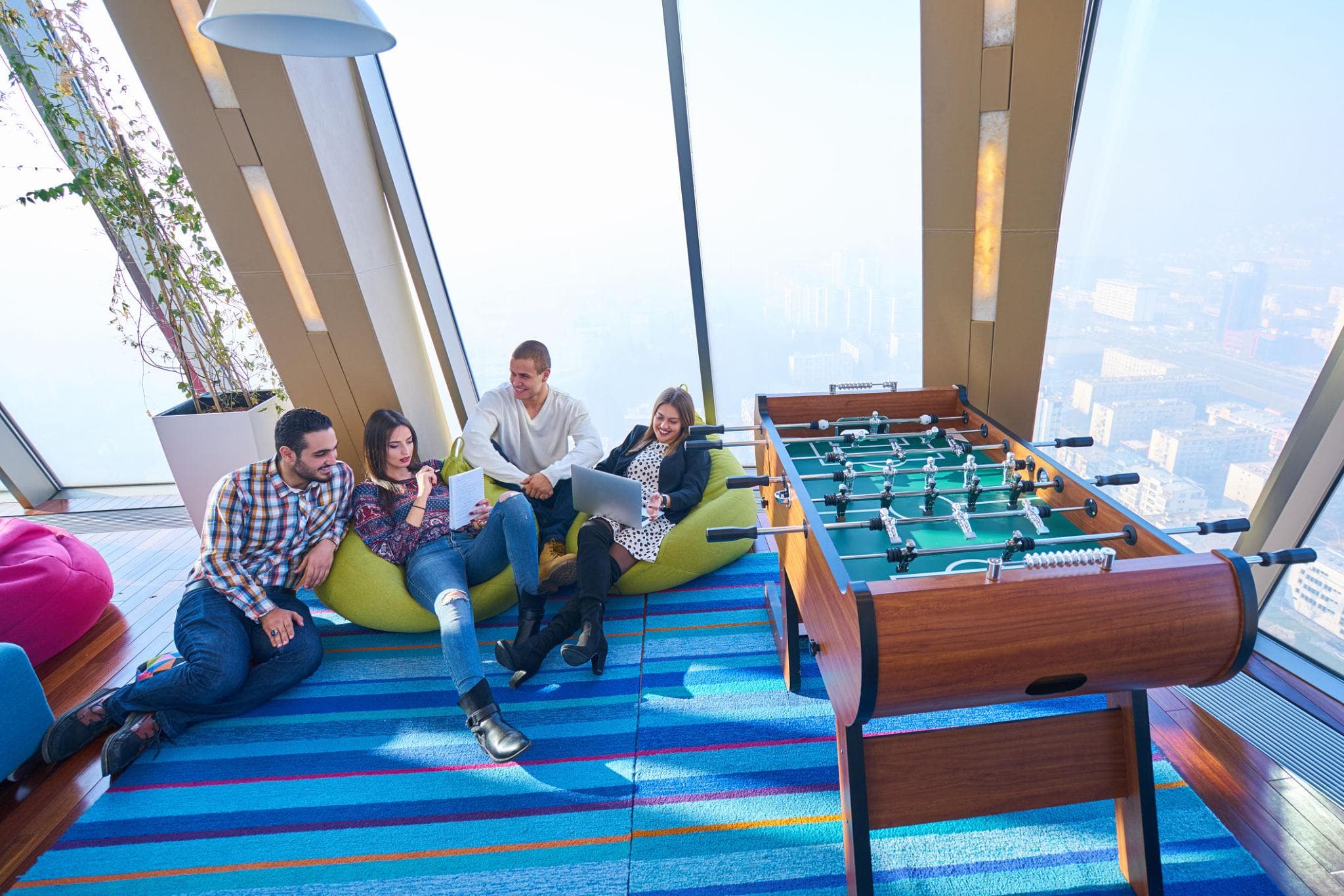 Flexible office furniture for startups