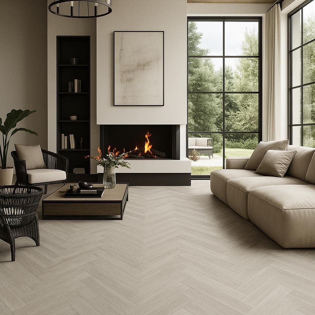 Contemporary flooring in modern apartment interiors focuses on durability, aesthetics, and seamless finishes. Using materials like vitrified tiles, SPC flooring, engineered wood, and natural stone, this approach enhances both functionality and visual appeal. Proper surface preparation, precise installation, and finishing techniques ensure long-lasting performance. Contemporary flooring improves light reflection, space perception, and ease of maintenance, making it ideal for modern urban homes seeking both style and practicality.