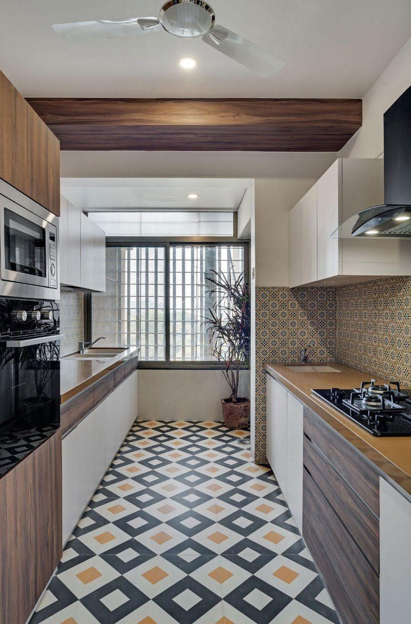 Modern modular kitchen interior design in Powai Mumbai with smart storage and premium cabinets